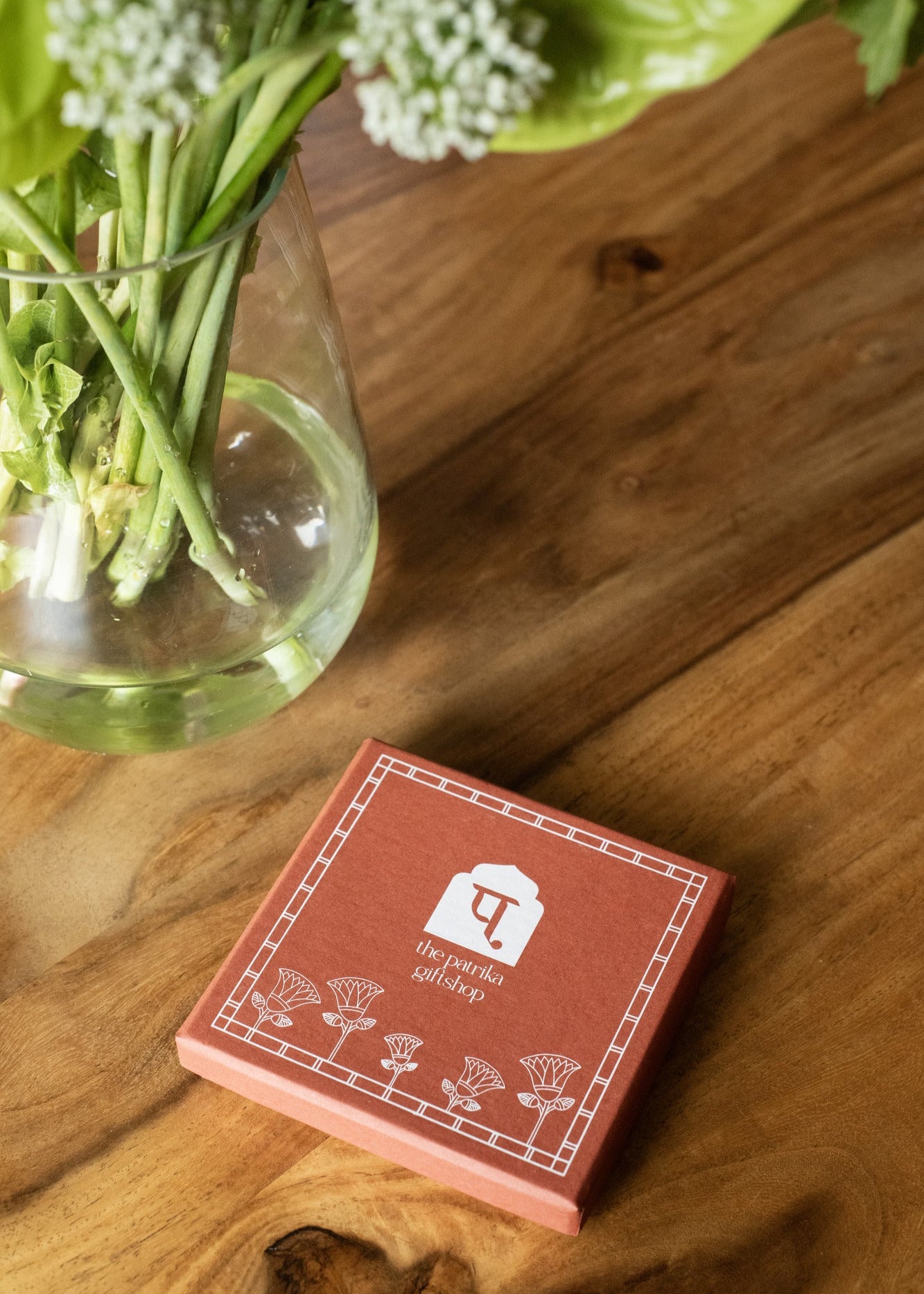 The Green Egyptian Palm Leaf Coaster