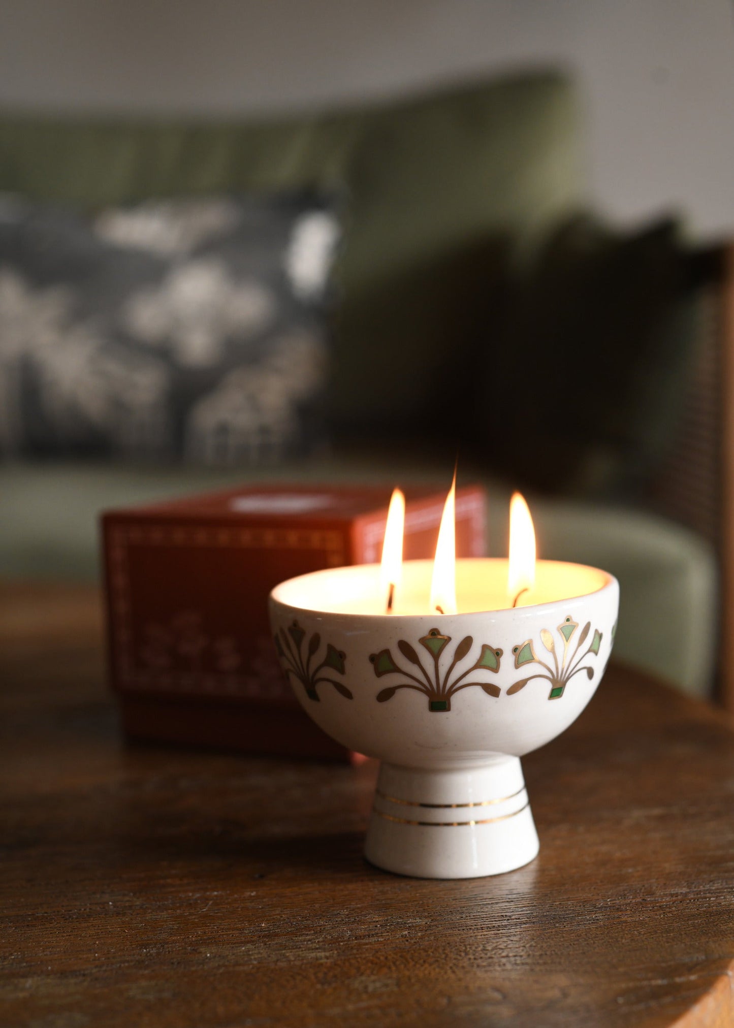 The Green Egyptian Lotus Candle