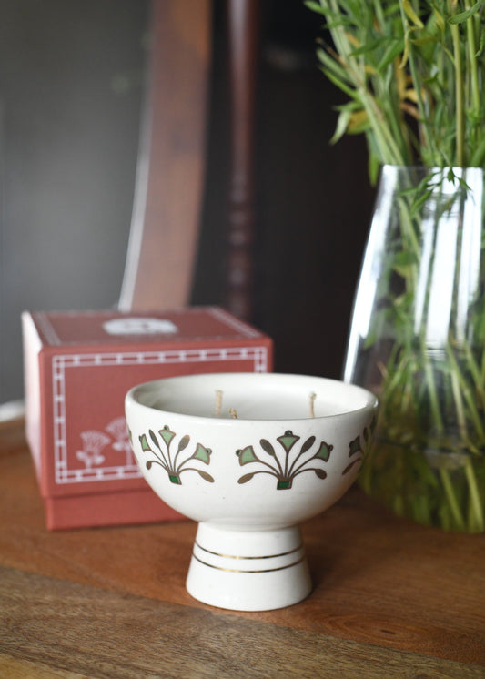 The Green Egyptian Lotus Candle