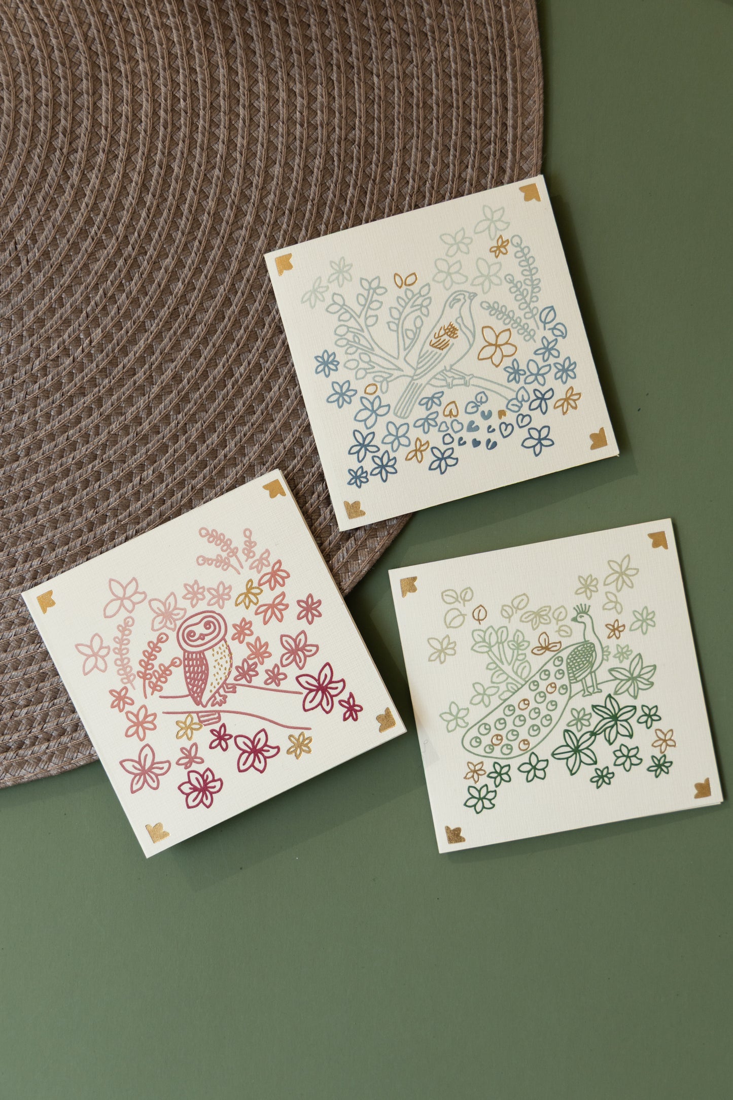 tile cards set of 3